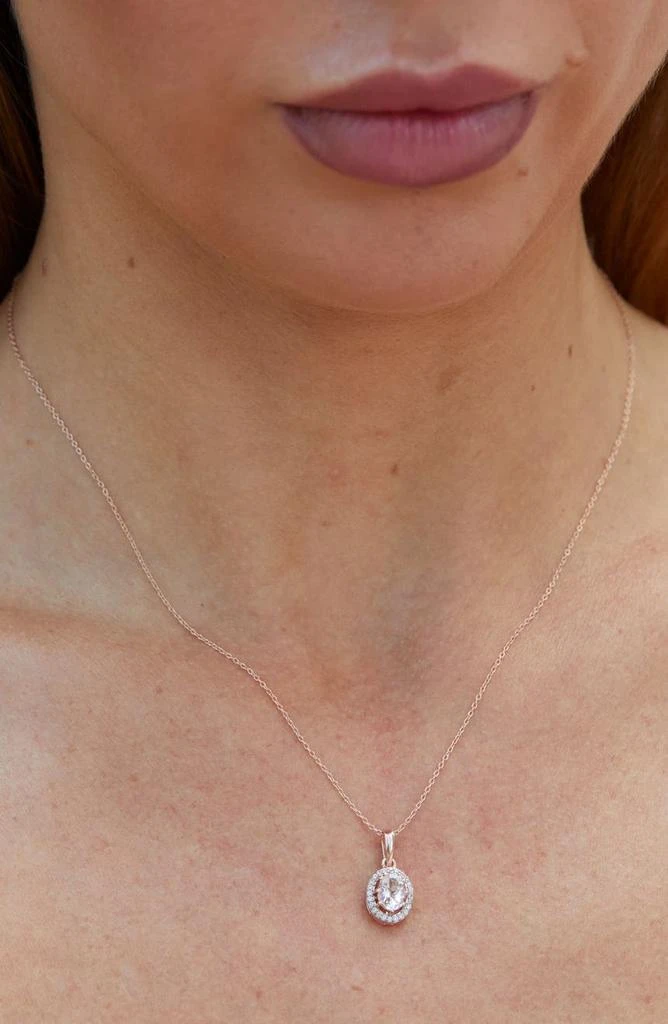 商品Savvy Cie Jewels|Morganite & CZ Pendant Necklace,价格¥755,第2张图片详细描述