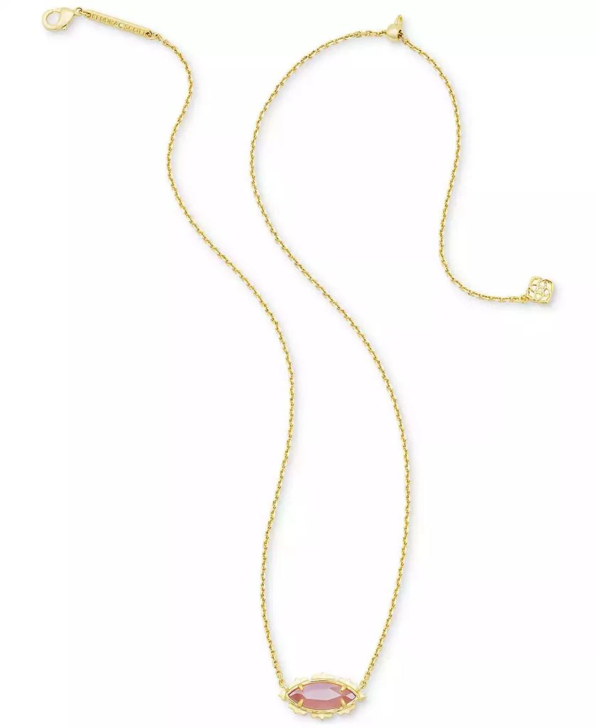 商品Kendra Scott|14k Gold-Plate Mother of Pearl Marquise Pendant Necklace, 16" + 3" extender,价格¥502,第2张图片详细描述