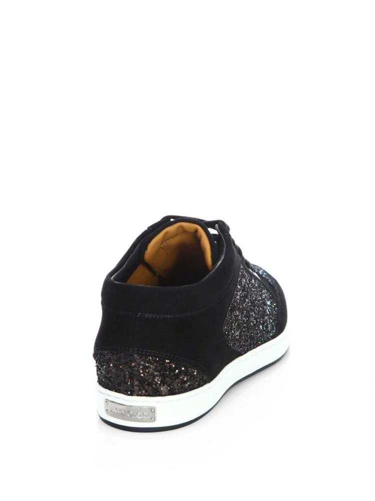 商品Jimmy Choo|Miami Glitter & Suede Sneakers,价格¥1784,第2张图片详细描述