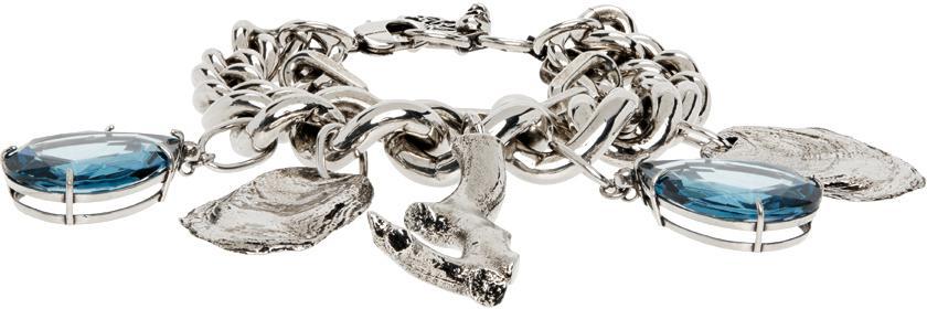 商品Alexander McQueen|Silver Chain Charm Bracelet,价格¥4482,第1张图片