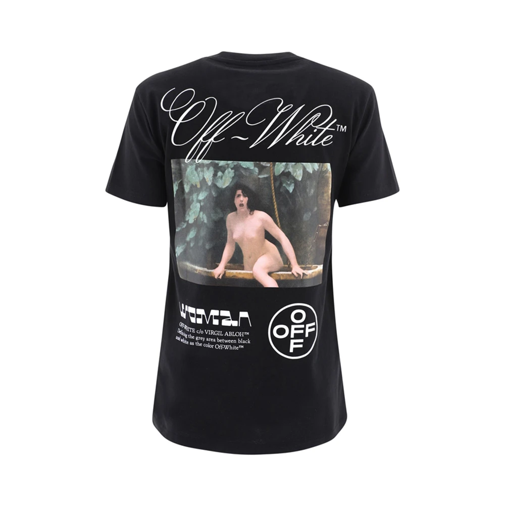 OFF WHITE 黑色女士T恤 OWAA049R21JER008-1001 商品