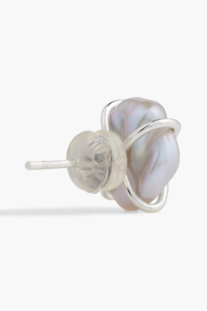 商品MELISSA JOY MANNING|Sterling silver pearl earrings,价格¥1387,第4张图片详细描述
