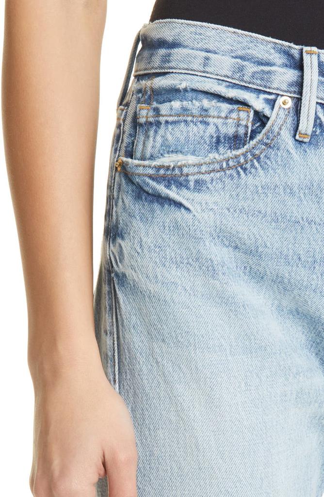 Le Piper Wide Cuff Crop Straight Leg Jeans商品第4张图片规格展示
