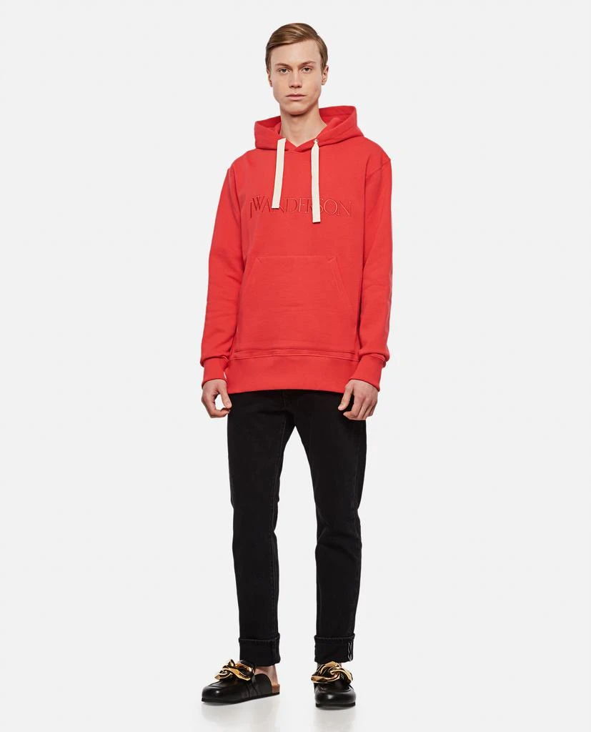 商品JW Anderson|CLASSIC LOGO COTTON HOODIE,价格¥2418,第2张图片详细描述