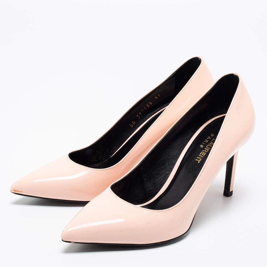 商品[二手商品] Yves Saint Laurent|Saint Laurent Nude Patent Leather Anja Pointed Toe Pumps  Size 37,价格¥1161,第2张图片详细描述