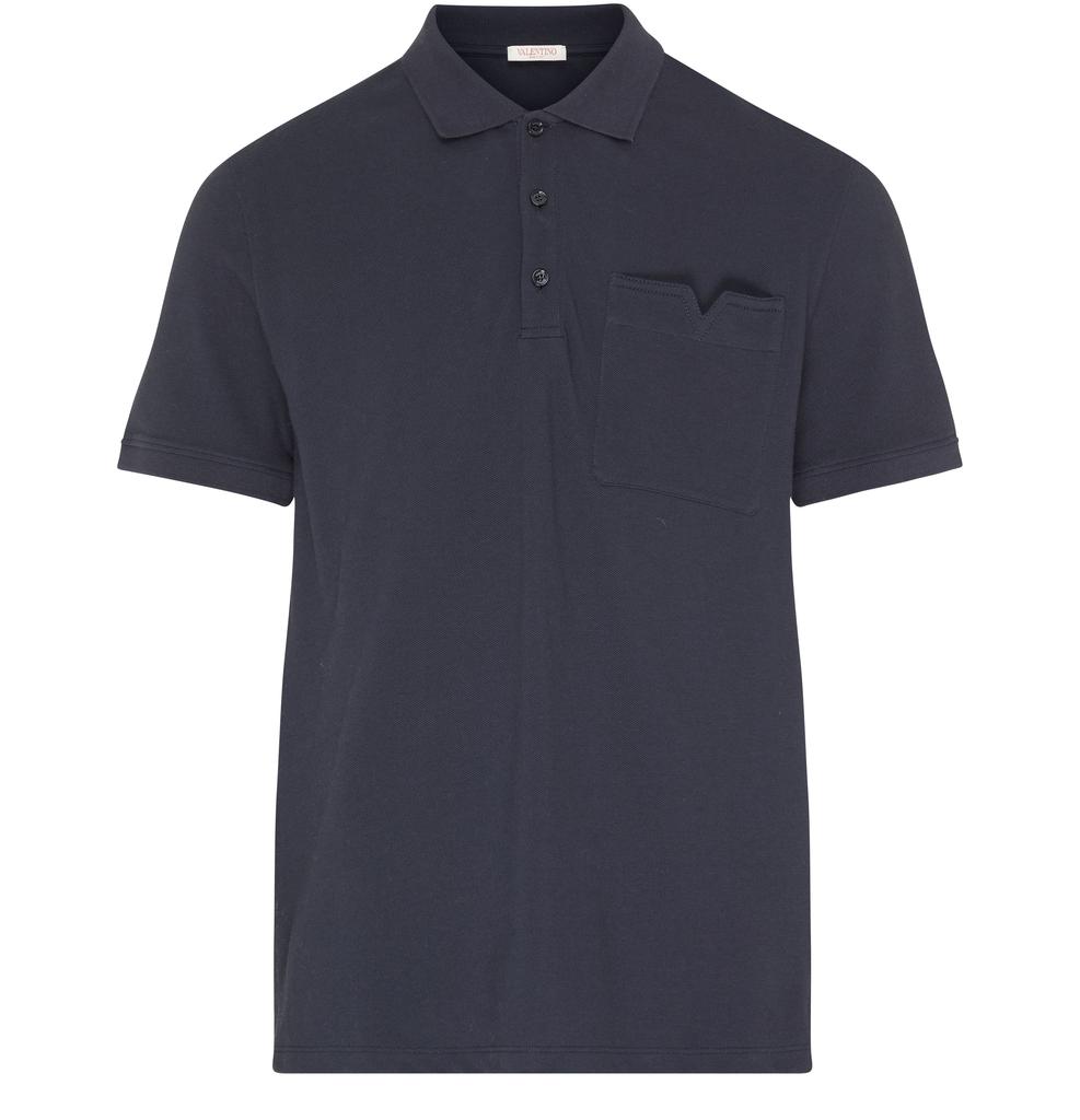 Valentino Polo shirt with V detail - Polo Shirts - Free