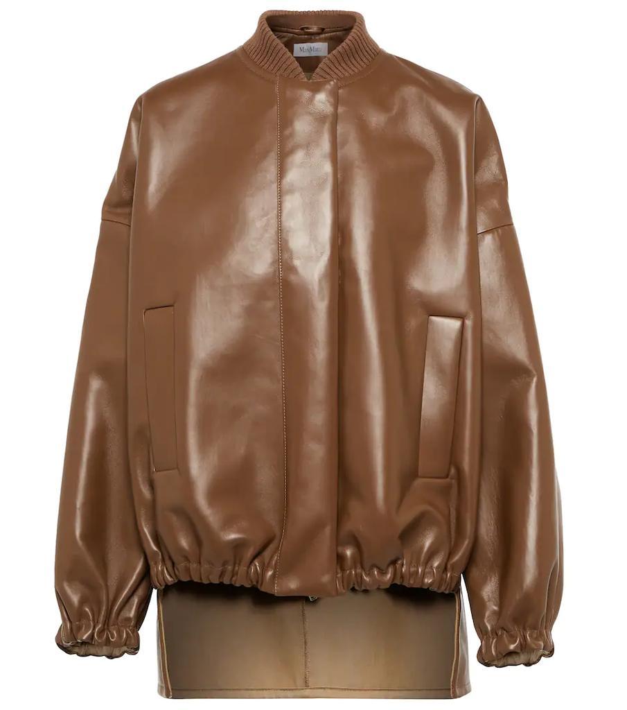 商品Max Mara|Nardo leather bomber jacket,价格¥22161,第1张图片