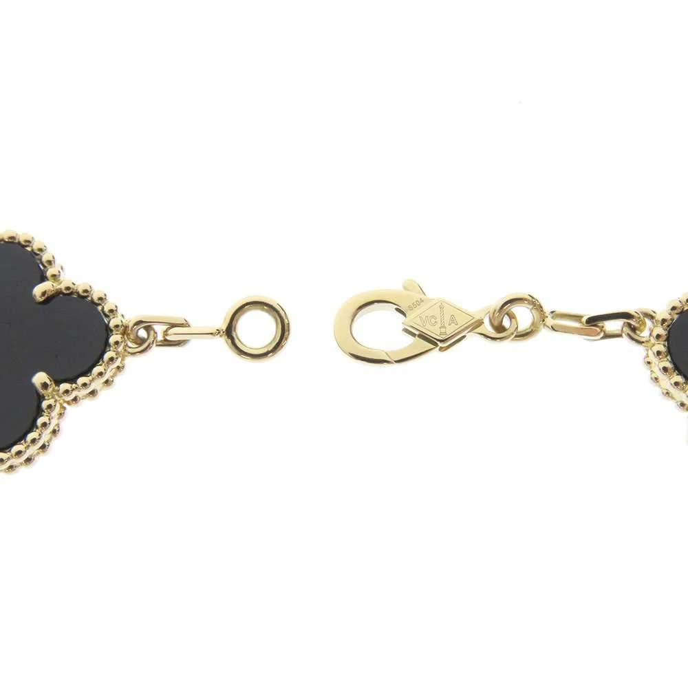 Van Cleef & Arpels Vintage Alhambra 18K Yellow Gold Onyx Bracelet 7 商品