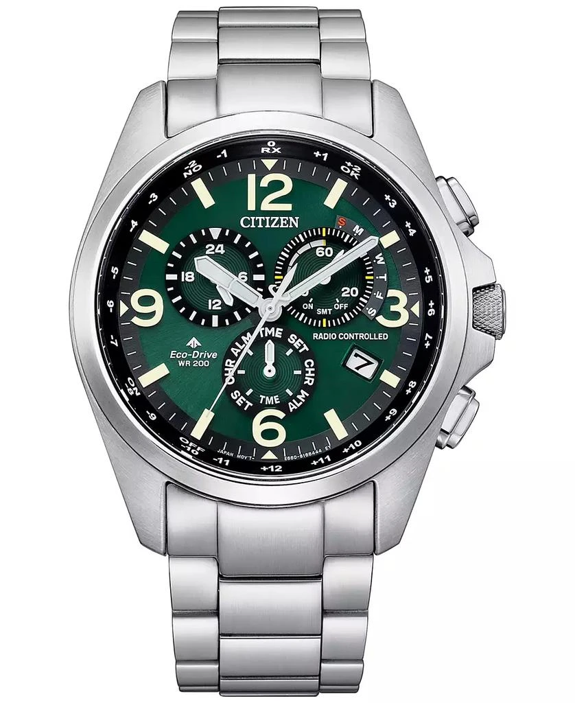 商品Citizen|Eco-Drive Men's Chronograph Promaster Land Stainless Steel Bracelet Watch 45mm,价格¥3039,第1张图片