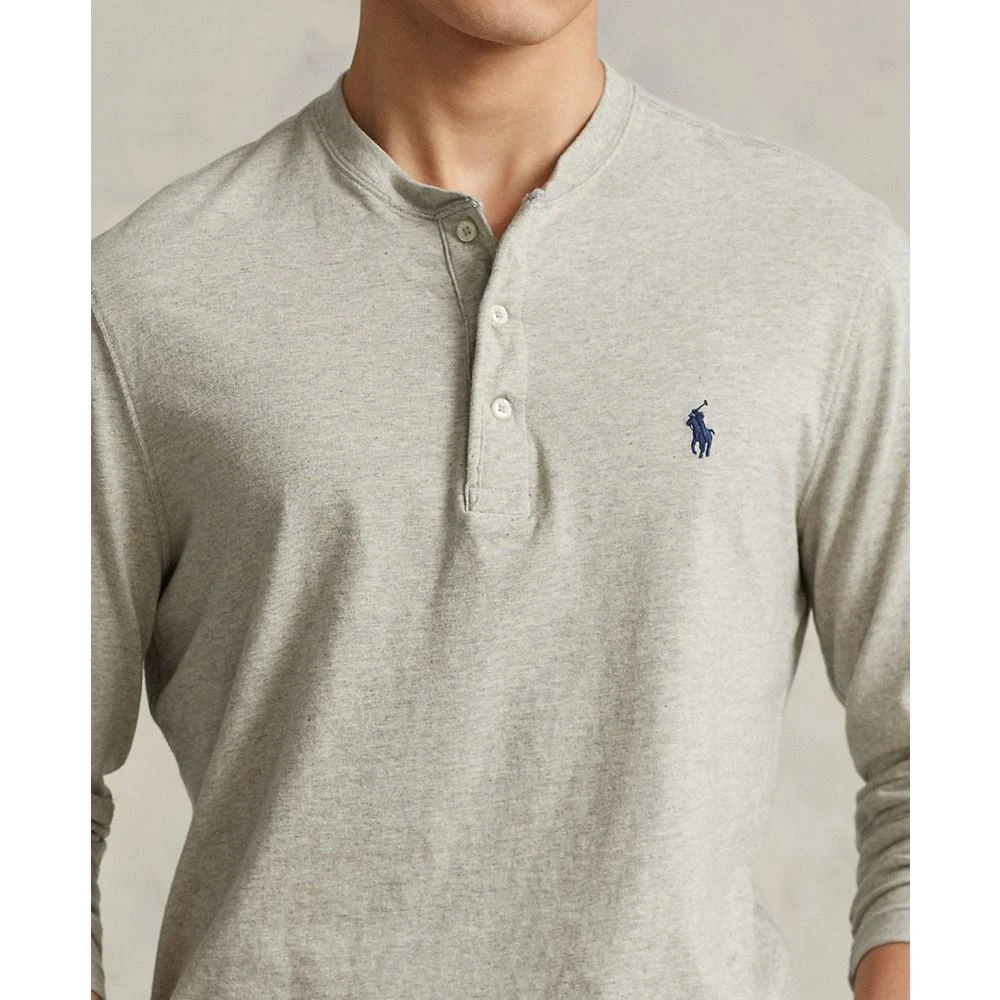 商品Ralph Lauren|Men's Cotton Slub Jersey Henley Shirt,价格¥356,第3张图片详细描述