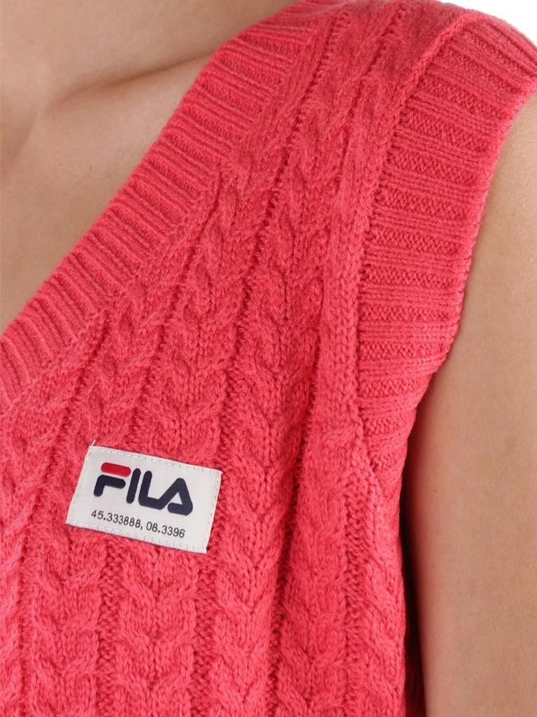 商品Fila|Fila V-Neck Rib-Knitted Vest,价格¥610,第3张图片详细描述