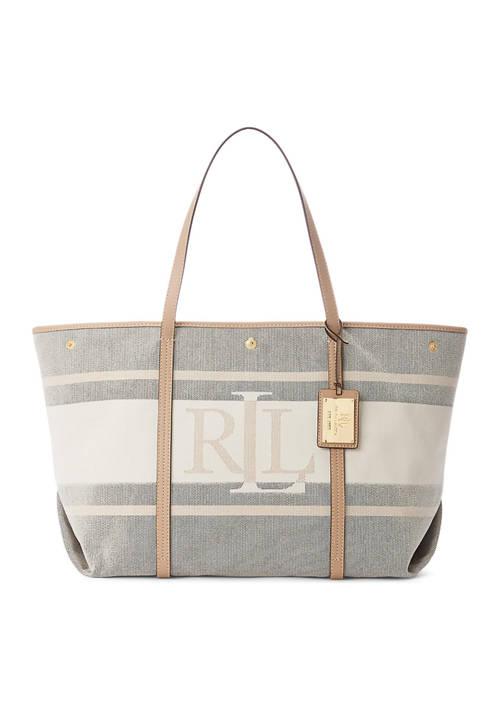 Lauren Ralph Lauren | Ralph Lauren Logo Jacquard Large Emerie Tote Bag 1523.16元 商品图片