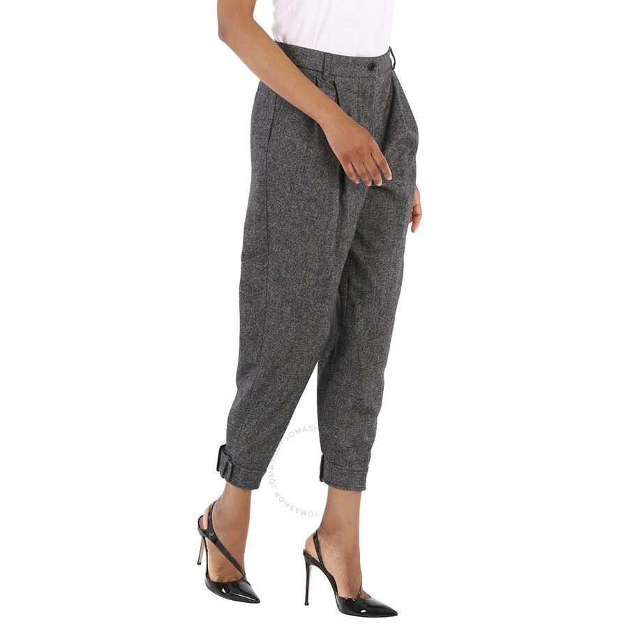 商品Burberry|Wool Cashmere Tweed Tailored Trousers With Belt Detail,价格¥909,第2张图片详细描述