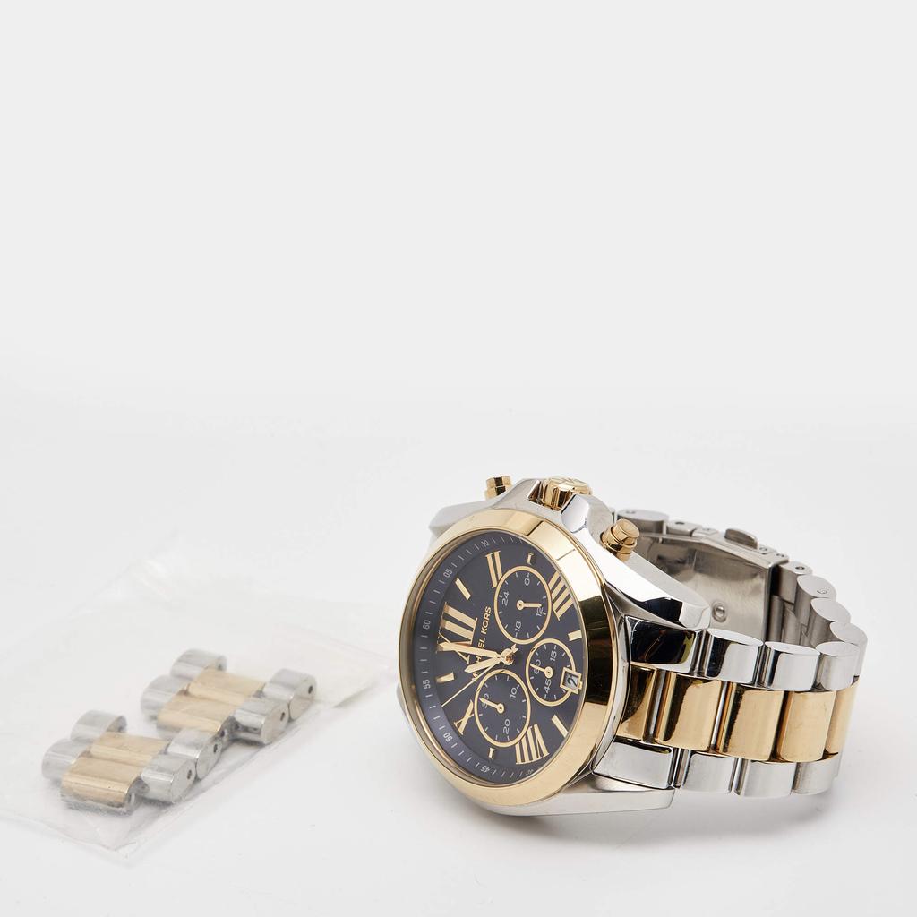 Michael Kors Blue Two Tone Stainless Steel Bradshaw MK5976 Men's Wristwatch 43 mm商品第6张图片规格展示