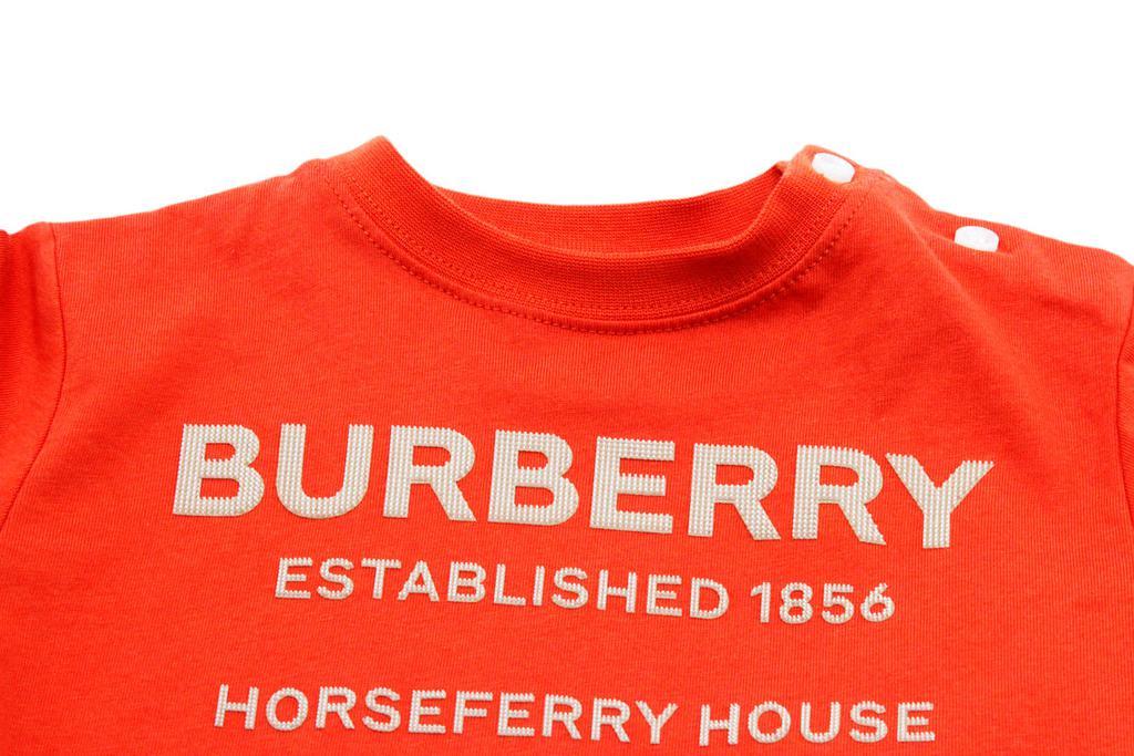 商品Burberry|Burberry Short-sleeved Round-neck T-shirt In Stretch Cotton With Logo Lettering,价格¥1209,第4张图片详细描述