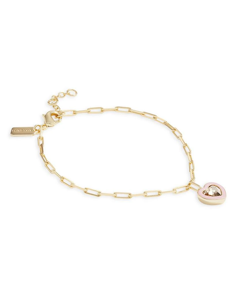 Crystal & Enamel Heart Charm Bracelet 商品