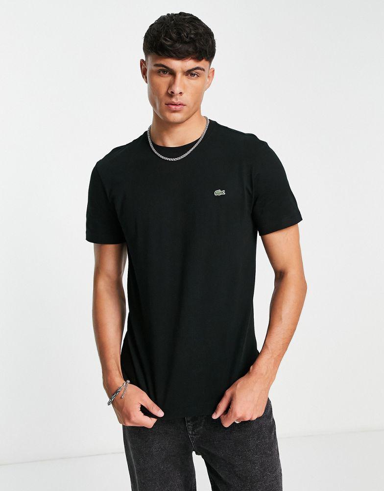 Lacoste t-shirt with croc in black商品第3张图片规格展示
