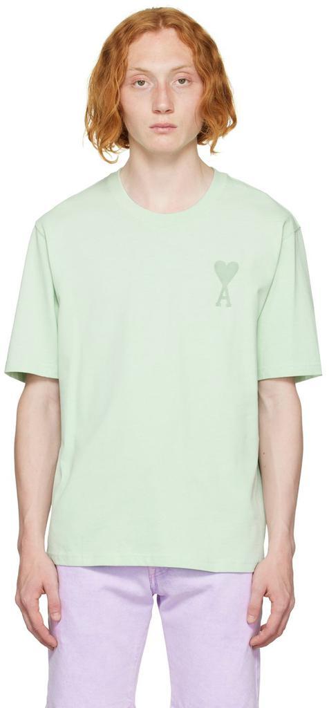 商品AMI|Green Ami De Cœur T-Shirt,价格¥620,第1张图片