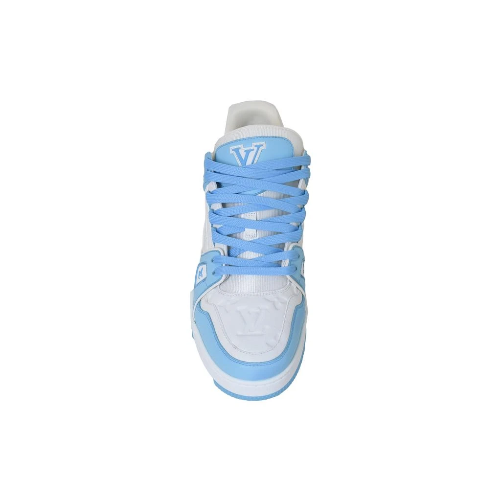 商品Louis Vuitton|Louis Vuitton LV Trainer Sneaker Sky Blue US9,价格¥12101,第4张图片详细描述