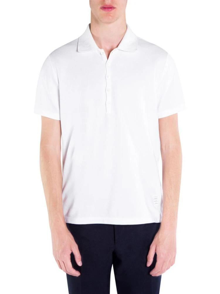 商品Thom Browne|Short-Sleeve Relaxed-Fit Cotton Polo,价格¥3523,第1张图片