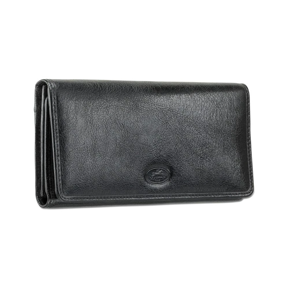 商品Mancini Leather Goods|Equestrian-2 Collection RFID Secure Trifold Wallet,价格¥844,第4张图片详细描述