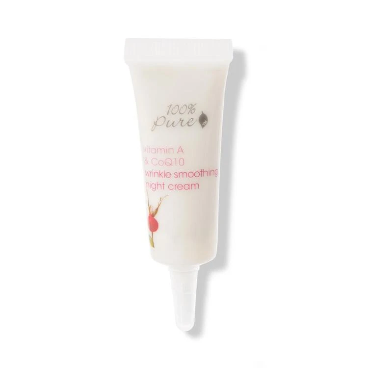 商品100% Pure|Vitamin A & Coq10 Wrinkle Smoothing Night Cream 0.3 oz,价格¥302,第1张图片