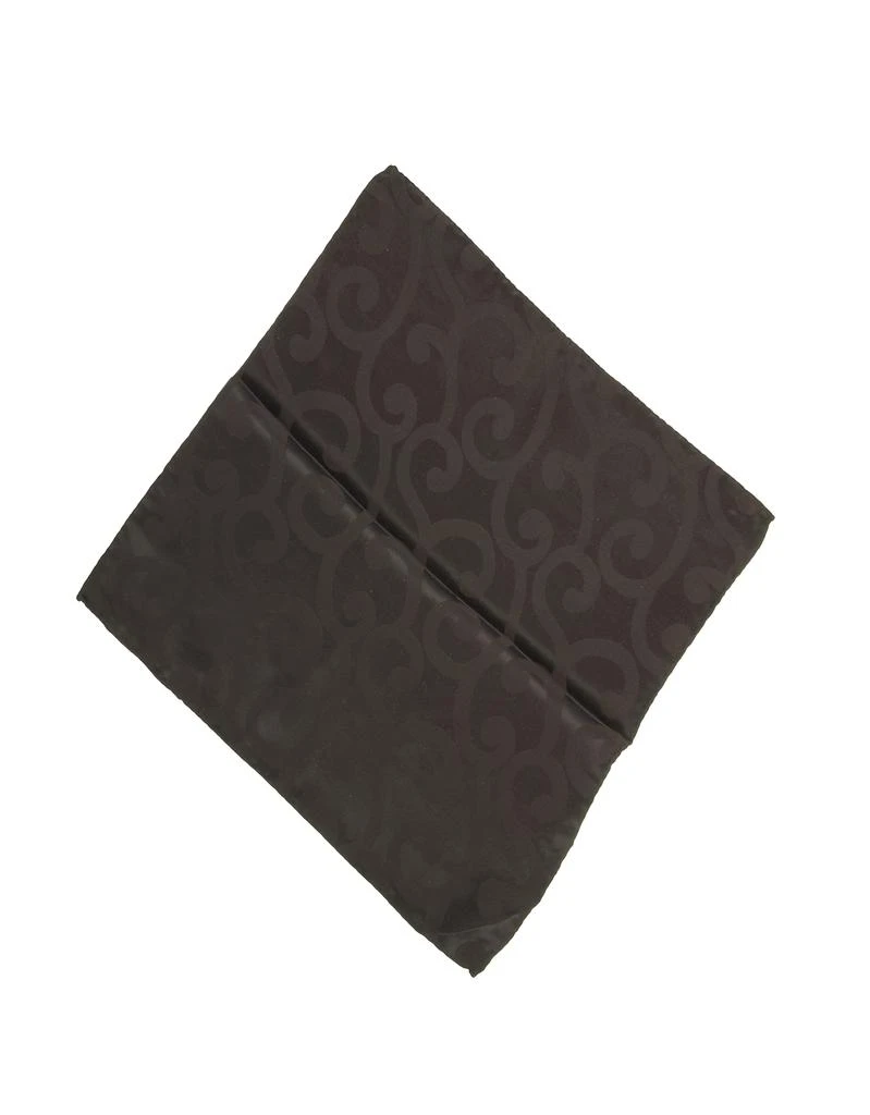 商品Renato Balestra 巴勒特拉|Chocolate Brown Woven Silk 32 cm Pocket Square,价格¥104,第2张图片详细描述