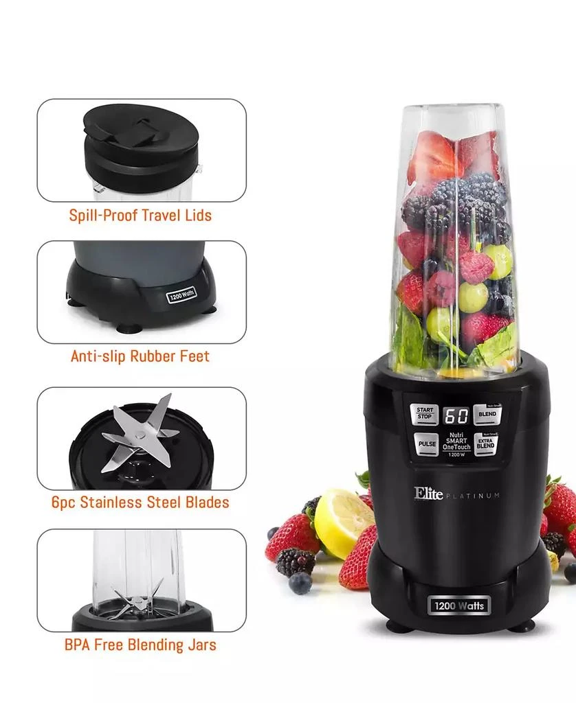 商品Elite Gourmet|Elite Platinum Nutri Hi - Q Smart Blender,价格¥587,第2张图片详细描述