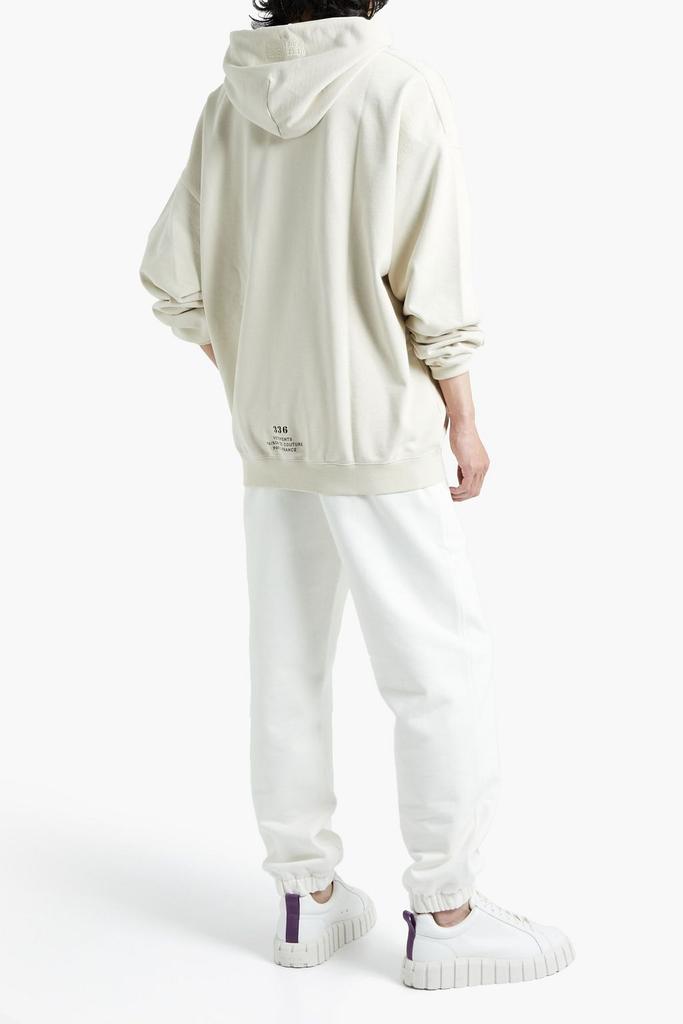 Oversized printed French cotton-blend terry hoodie商品第3张图片规格展示