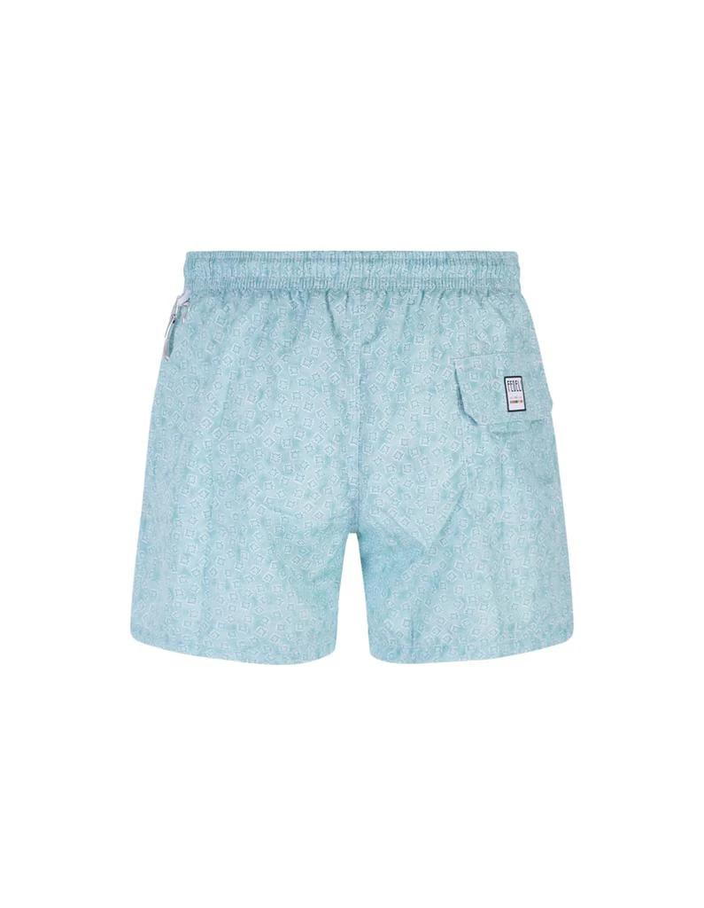 商品Fedeli|Men Swimsuit With All-over Fantasy Prints Light Blue,价格¥1212,第2张图片详细描述