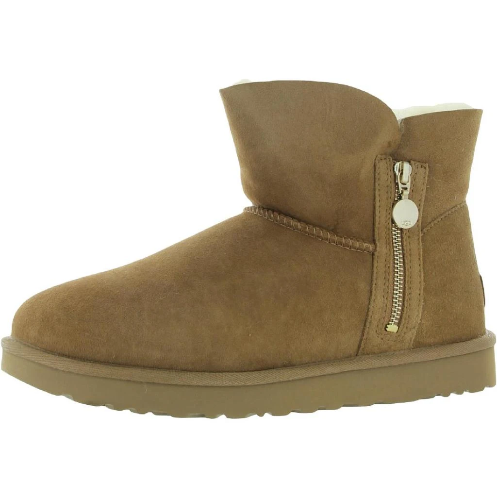 商品UGG|Ugg Bailey Zip Mini Women's Suede Fur Lined Size Zip Booties,价格¥628,第2张图片详细描述