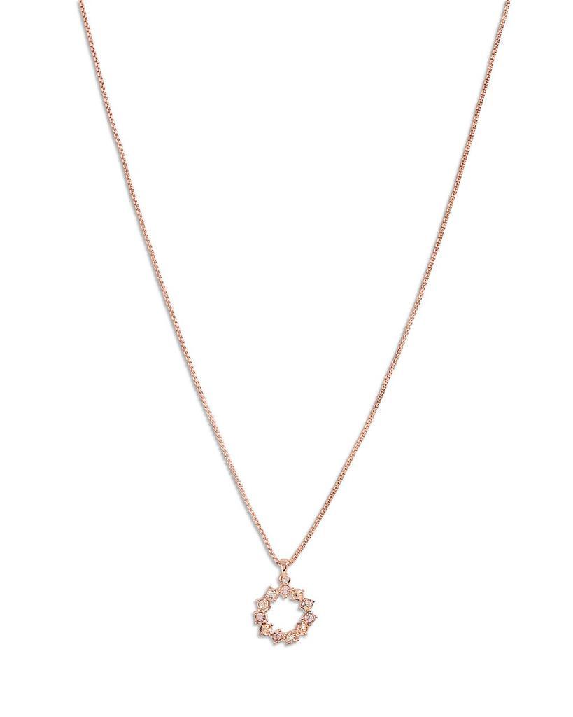 商品Ted Baker London|Crystal Hoop Pendant Necklace, 18",价格¥294,第1张图片