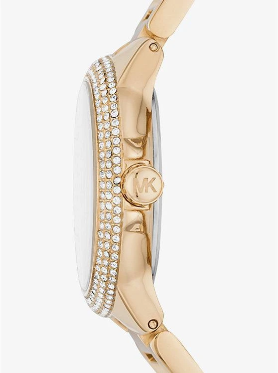 商品Michael Kors|Mini Camille Pavé Gold-Tone Watch,价格¥2076,第2张图片详细描述