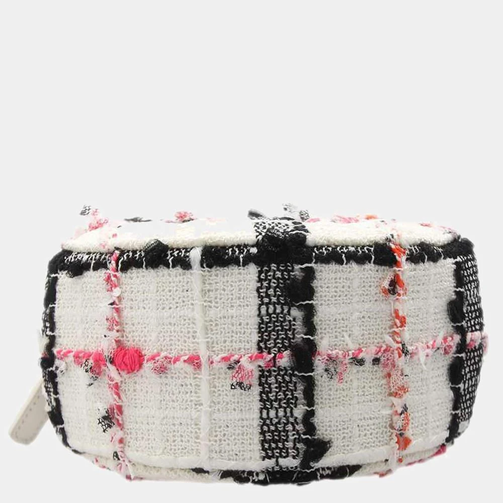 商品[二手商品] Chanel|Chanel White/Black Tweed Small CC Logo Round Chain Shoulder Bag,价格¥21243,第4张图片详细描述