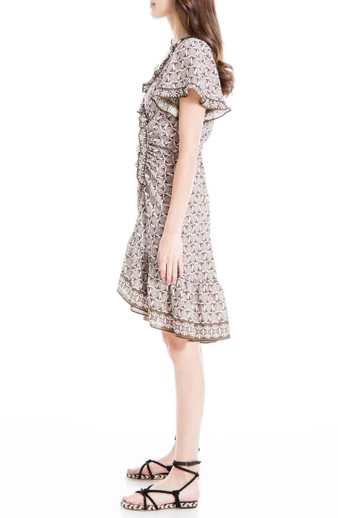 商品MAXSTUDIO|Ruffle Trim Flutter Sleeve Dress,价格¥170,第3张图片详细描述