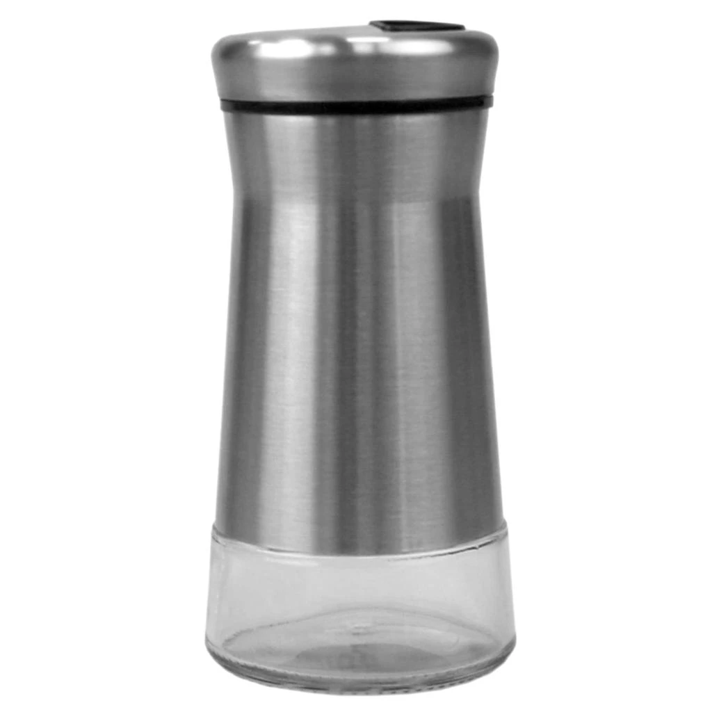 商品Home Basics|Home Basics Essence 4.2 oz. Salt or Pepper Shaker with Clear Glass Bottom, Silver,价格¥115,第5张图片详细描述