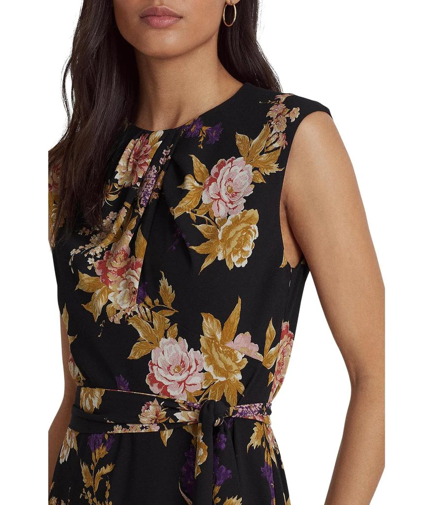 商品Ralph Lauren|Floral Bubble Crepe Cap-Sleeve Dress,价格¥987,第4张图片详细描述