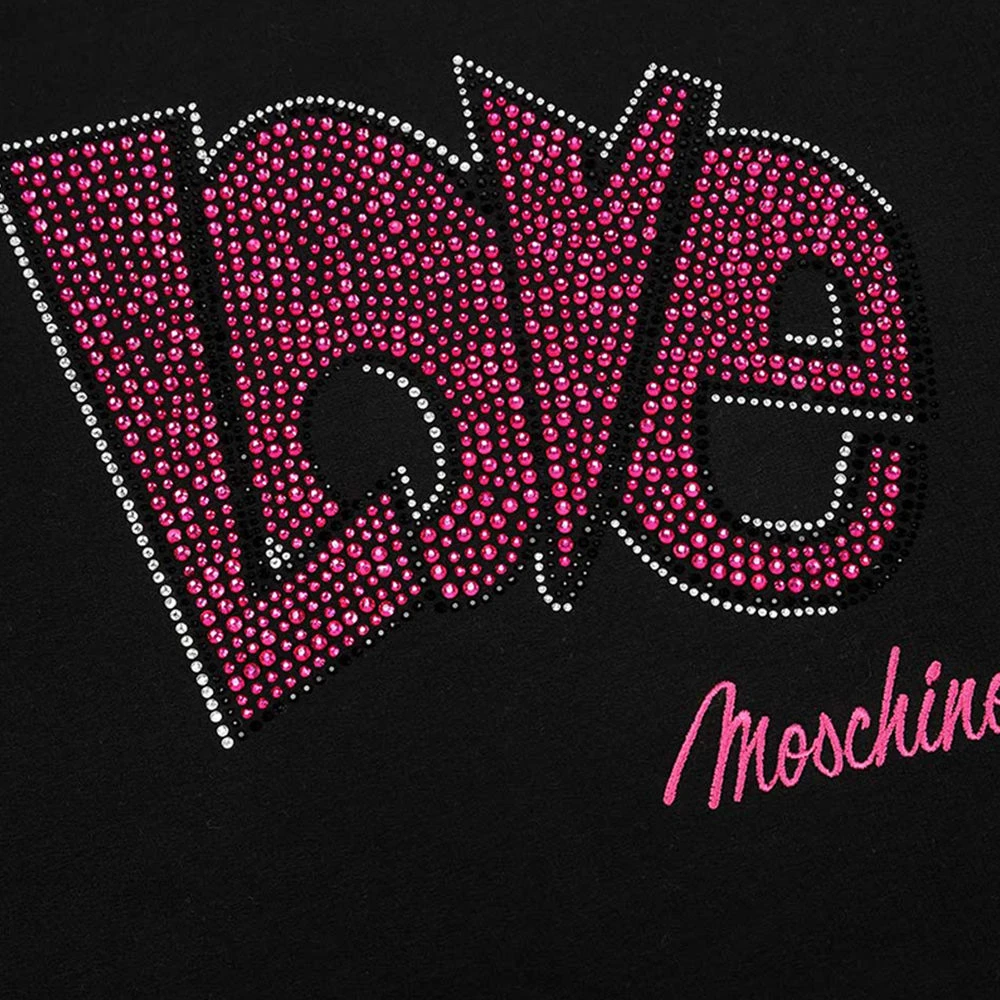 MOSCHINO 女士黑色棉质长款卫衣 W584705-E1861-C74 商品