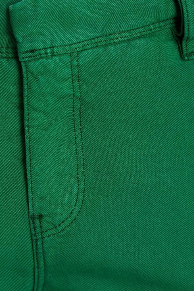 Cropped cotton-blend gabardine slim-leg pants商品第4张图片规格展示