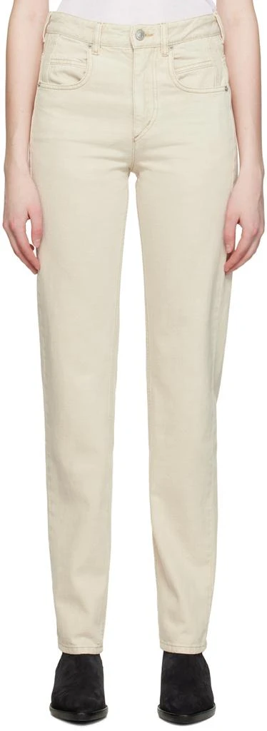 商品Isabel Marant|Off-White Vendelia Jeans,价格¥633,第1张图片