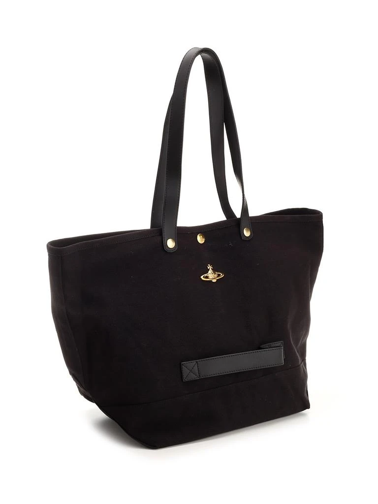 商品Vivienne Westwood|Vivienne Westwood Orb Plaque Tote Bag,价格¥1851,第3张图片详细描述