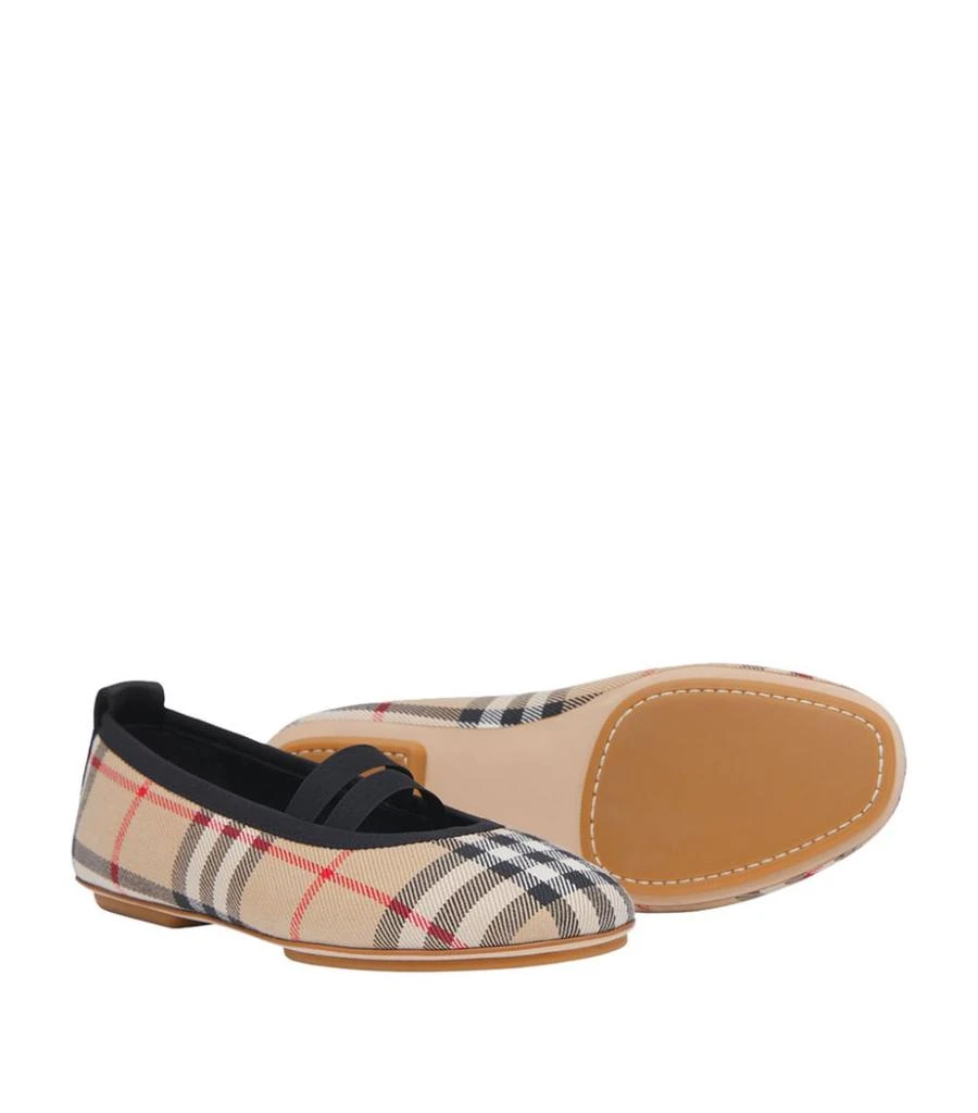 商品Burberry|Vintage Check Mini Grace Flats,价格¥2549,第4张图片详细描述