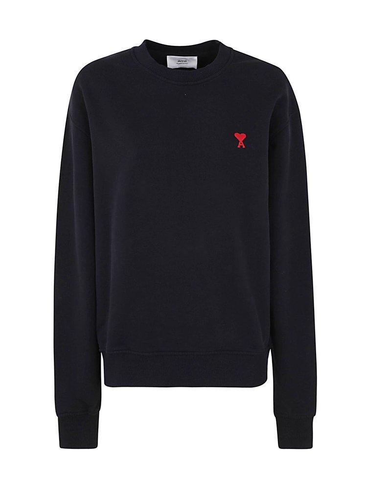 AMI Logo Embroidered Crewneck Sweater商品第1张图片规格展示