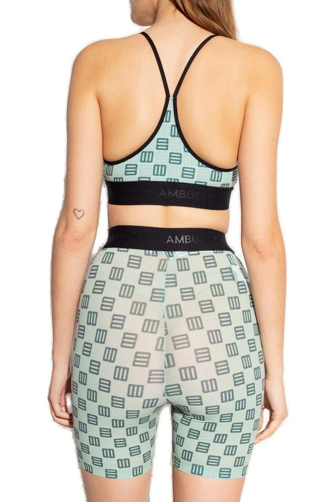 商品Ambush|Ambush Monogram-Print Cropped Bra Top,价格¥1011,第3张图片详细描述