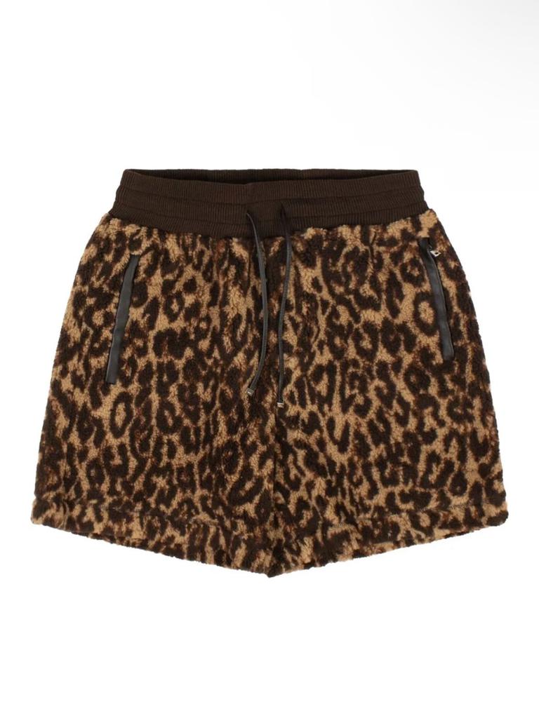 Short polaire imprimé léopard - Marron/Beige image 2