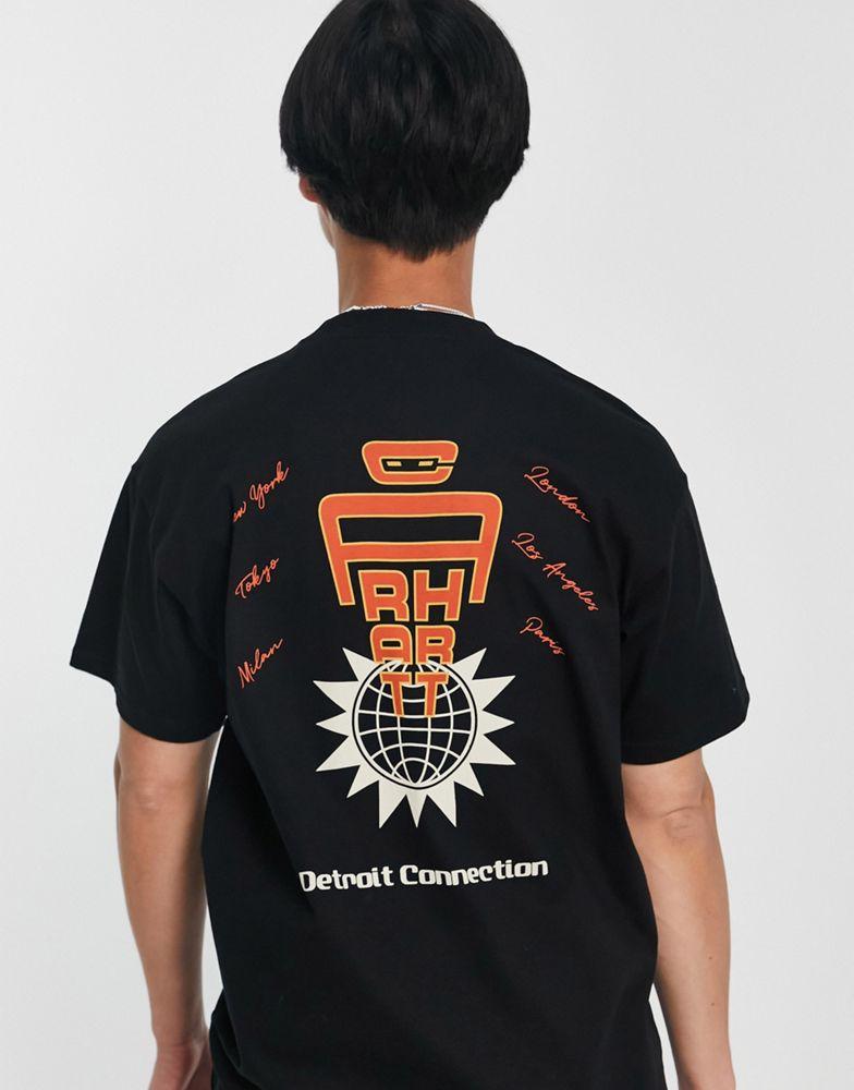 Carhartt WIP connect t-shirt in black商品第2张图片规格展示