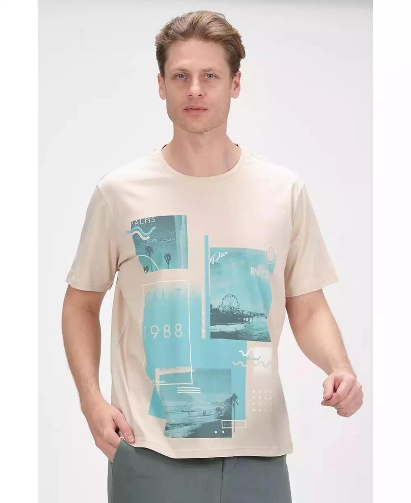 商品RON TOMSON|Men's Modern Print Fitted Cali T-shirt,价格¥445,第1张图片