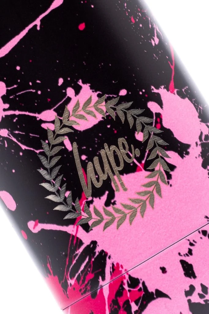 商品HYPE ACCESSORIES|HYPE UNISEX BLACK PINK SPLAT CREST WATER BOTTLE,价格¥167,第3张图片详细描述
