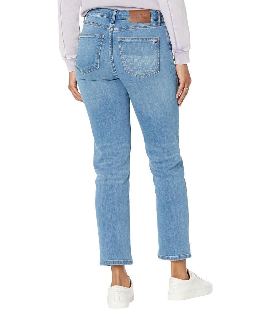 商品Tommy Hilfiger|Julie Patchwork Jeans with Magnetic Fly in Light Wash,价格¥321,第4张图片详细描述