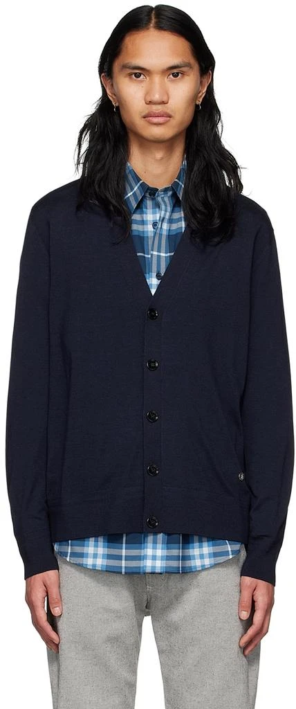 商品Burberry|Navy Wool Cardigan,价格¥8259,第1张图片